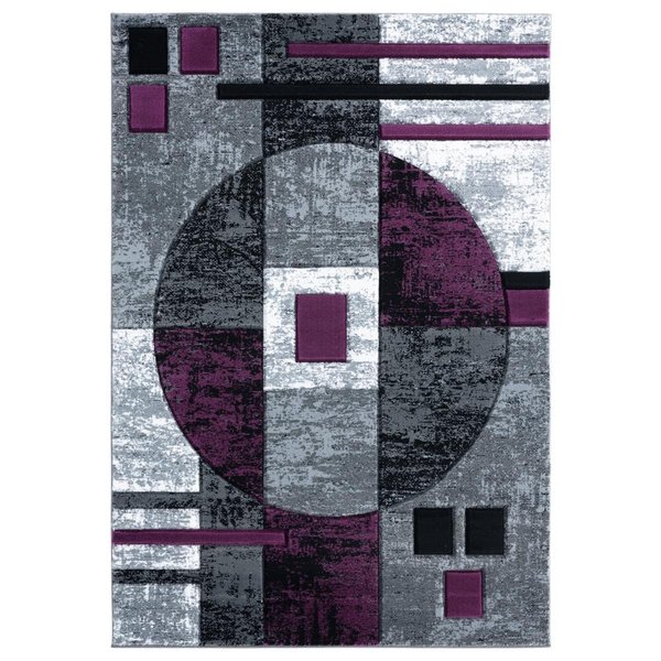 United Weavers Of America United Weavers of America 2050 10182 912 7 ft. 10 in. x 10 ft. 6 in. Bristol Epsilon Plum Rectangle Area Rug 2050 10182 912